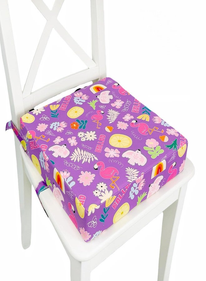 Ballad Toddler Booster Seat for Dining Table,Portable Kids Booster Seat - Adjustable, Non-Slip, Lightweight & Easy to Clean (Purple) - Image 1